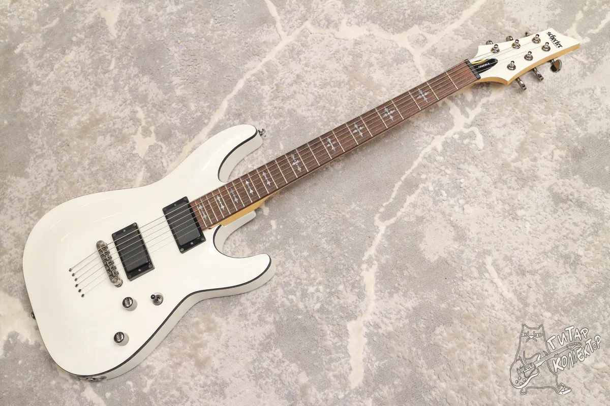 Schecter Demon 6 Diamond Series Vintage White