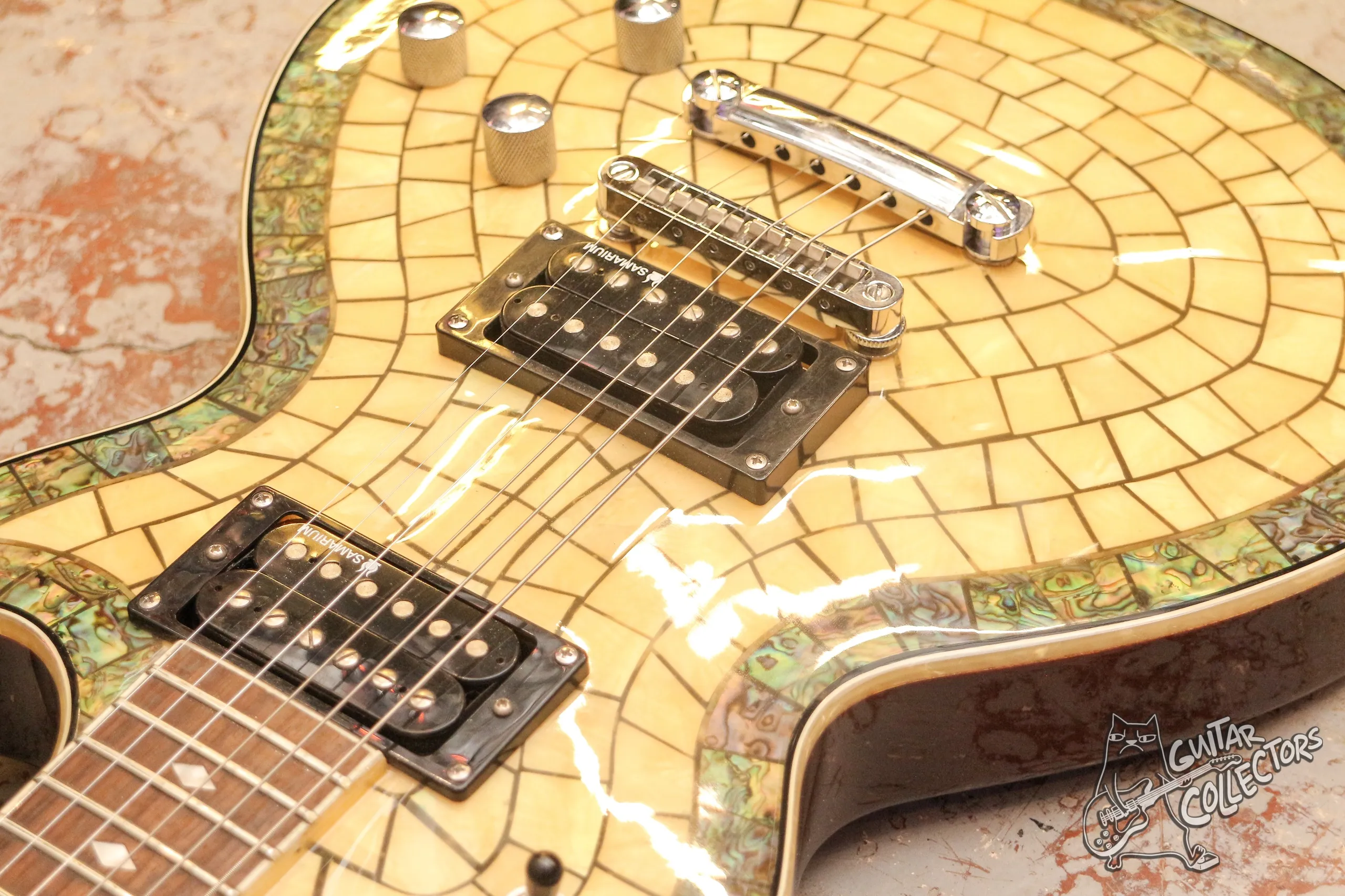 Alden Blues Line Abalone Les Paul Standard
