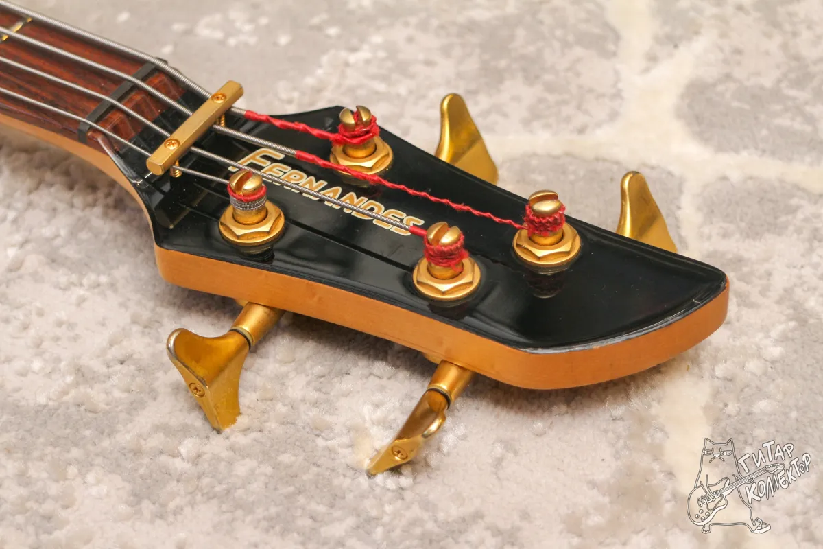 Fernandes FRB-42 Bass Quilted Red Burst