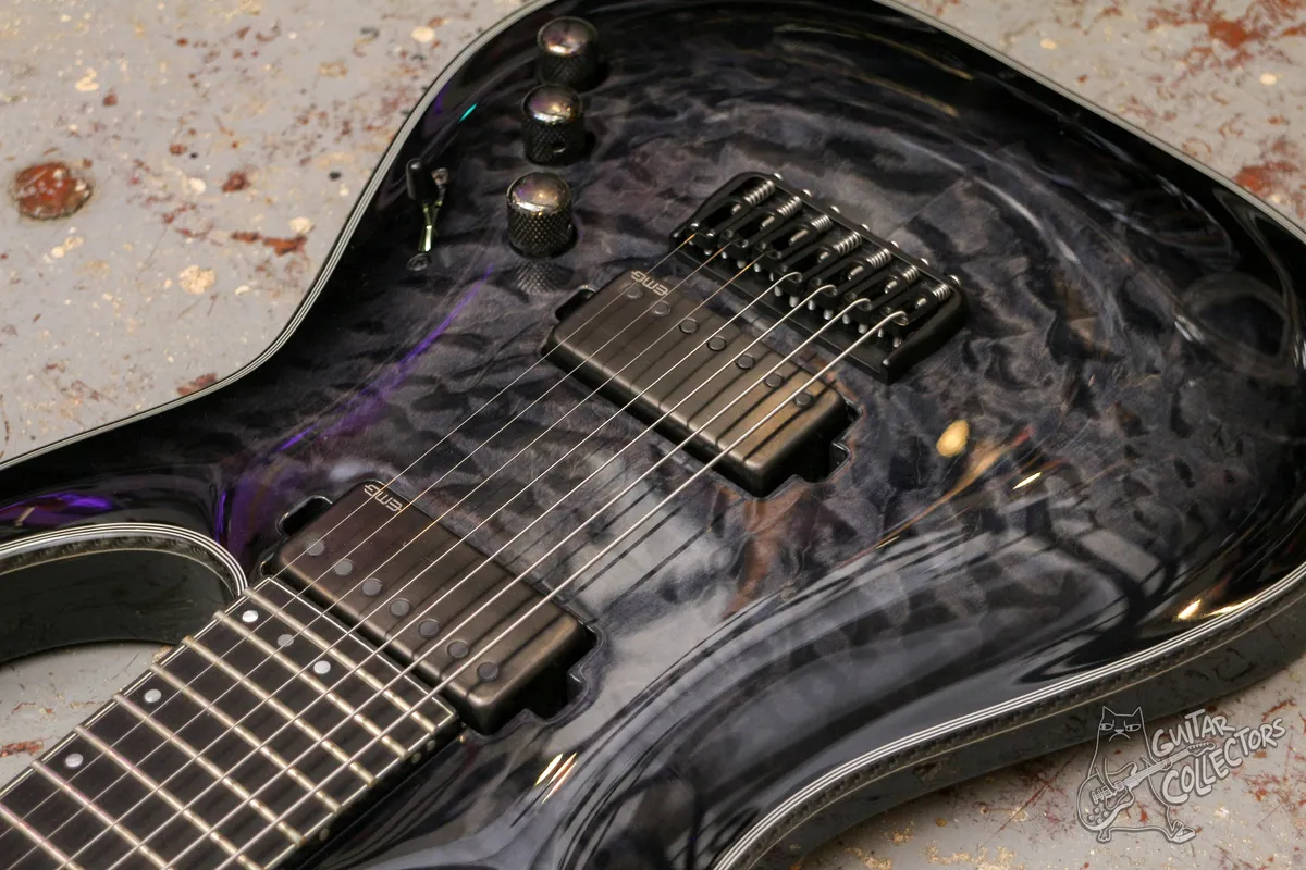 Schecter Hellraiser Hybrid C-7 Trans Black Burst
