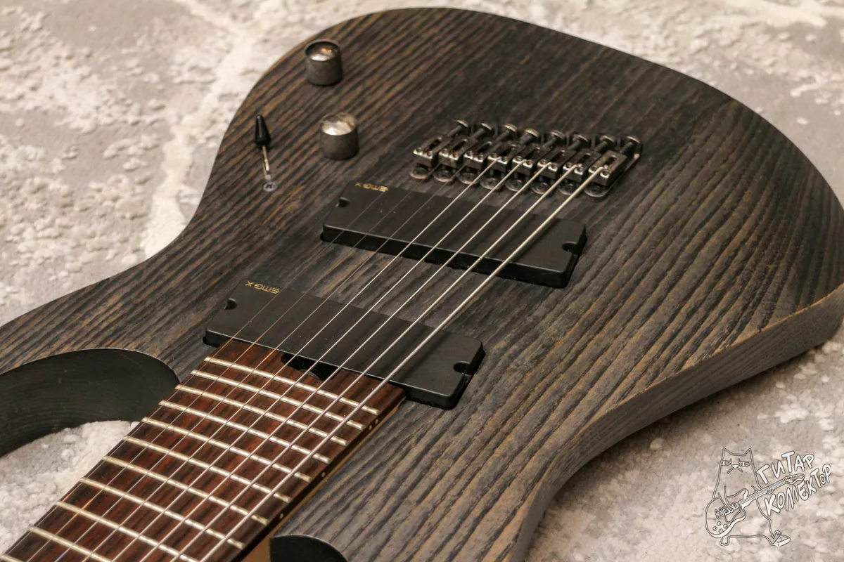 Ibanez RGIF8 Iron Label Fanned Fret Black Stained