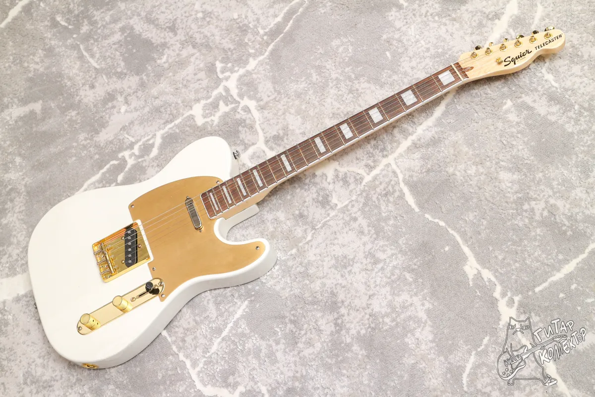Squier 40th Anniversary Telecaster Gold Edition White