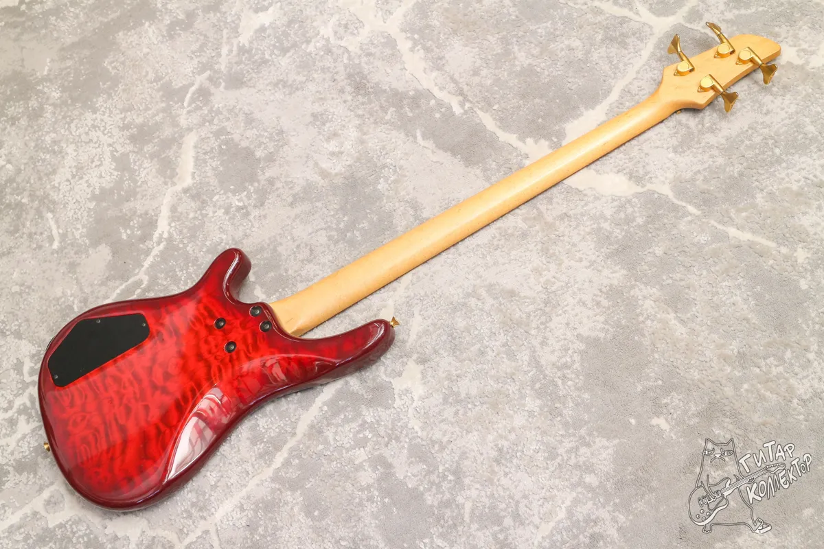 Fernandes FRB-42 Bass Quilted Red Burst