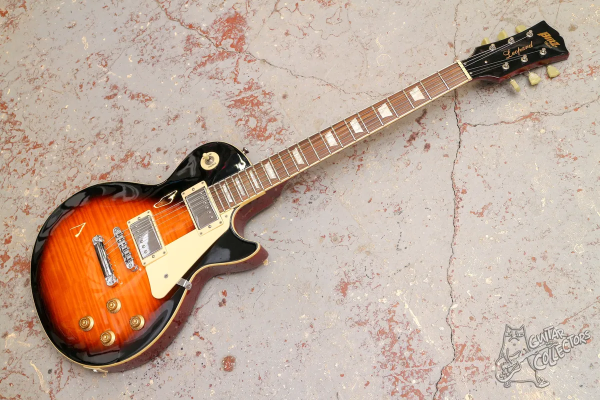 Blitz by Aria Pro II Leopard Les Paul Standard Tabacco Burst