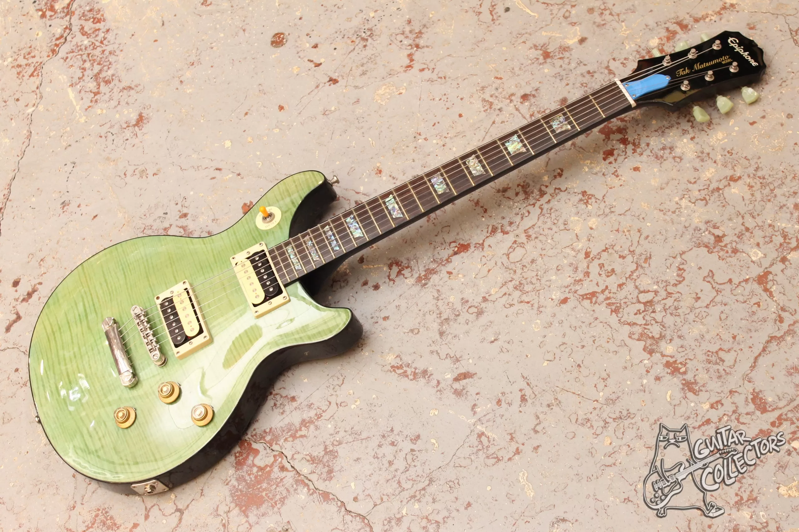 Epiphone Tak Matsumoto DC Standard Plus Top Aqua Blue