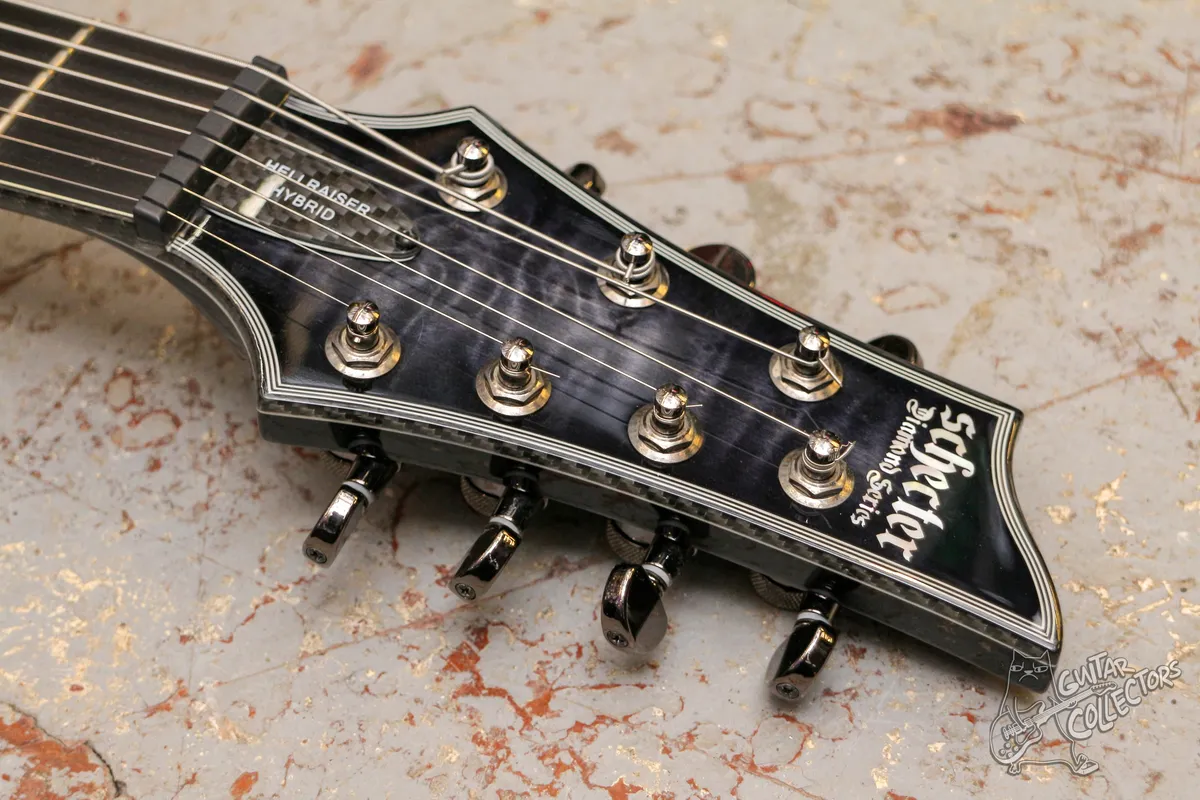 Schecter Hellraiser Hybrid C-7 Trans Black Burst