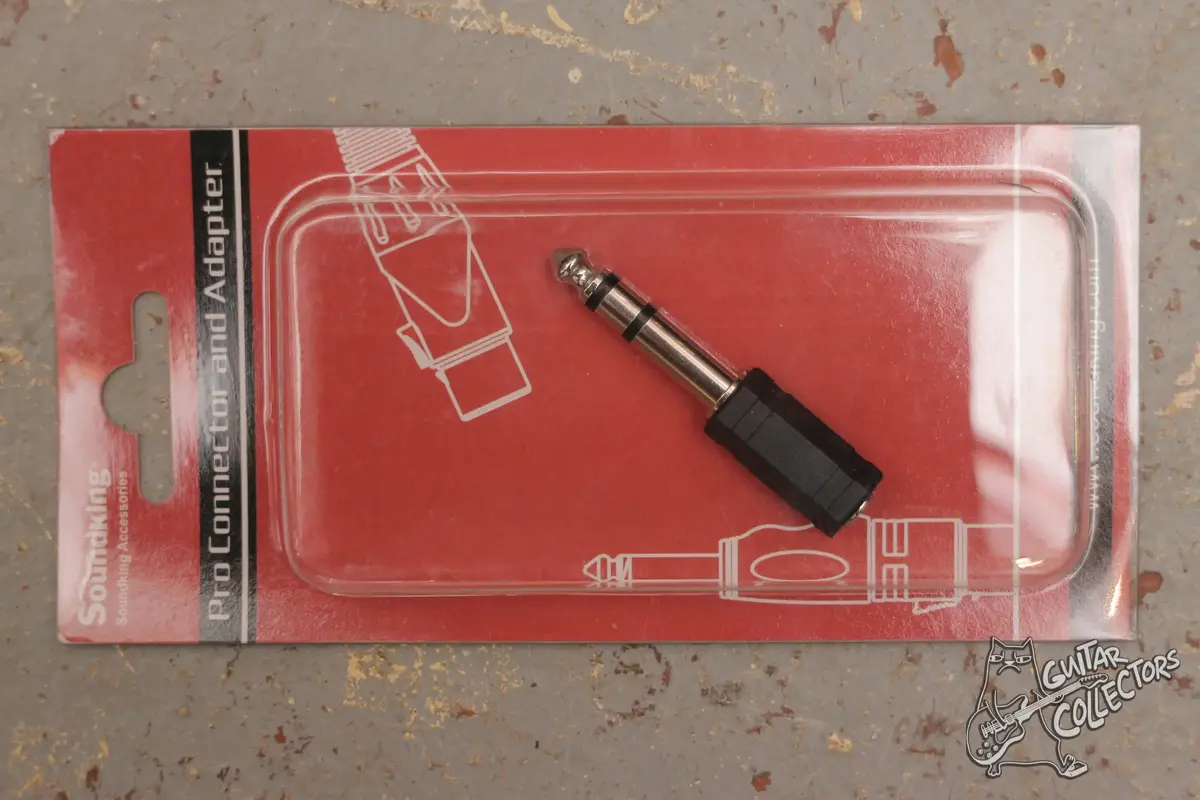 Переходник 6,35мм стерео штекер - 3,5мм стерео гнездо, Soundking