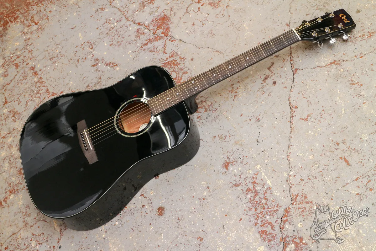 Cort Earth60-BK Earth Series Dreadnought