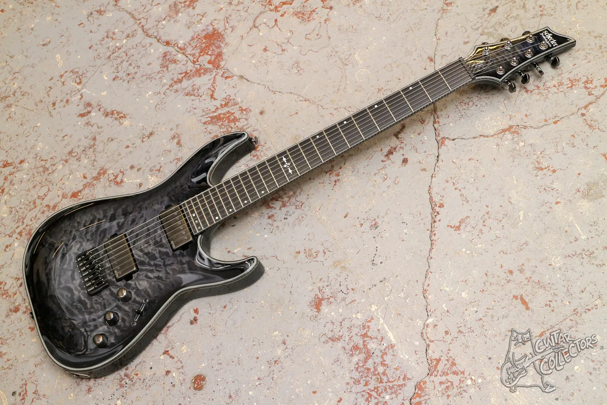 Schecter Hellraiser Hybrid C-7 Trans Black Burst