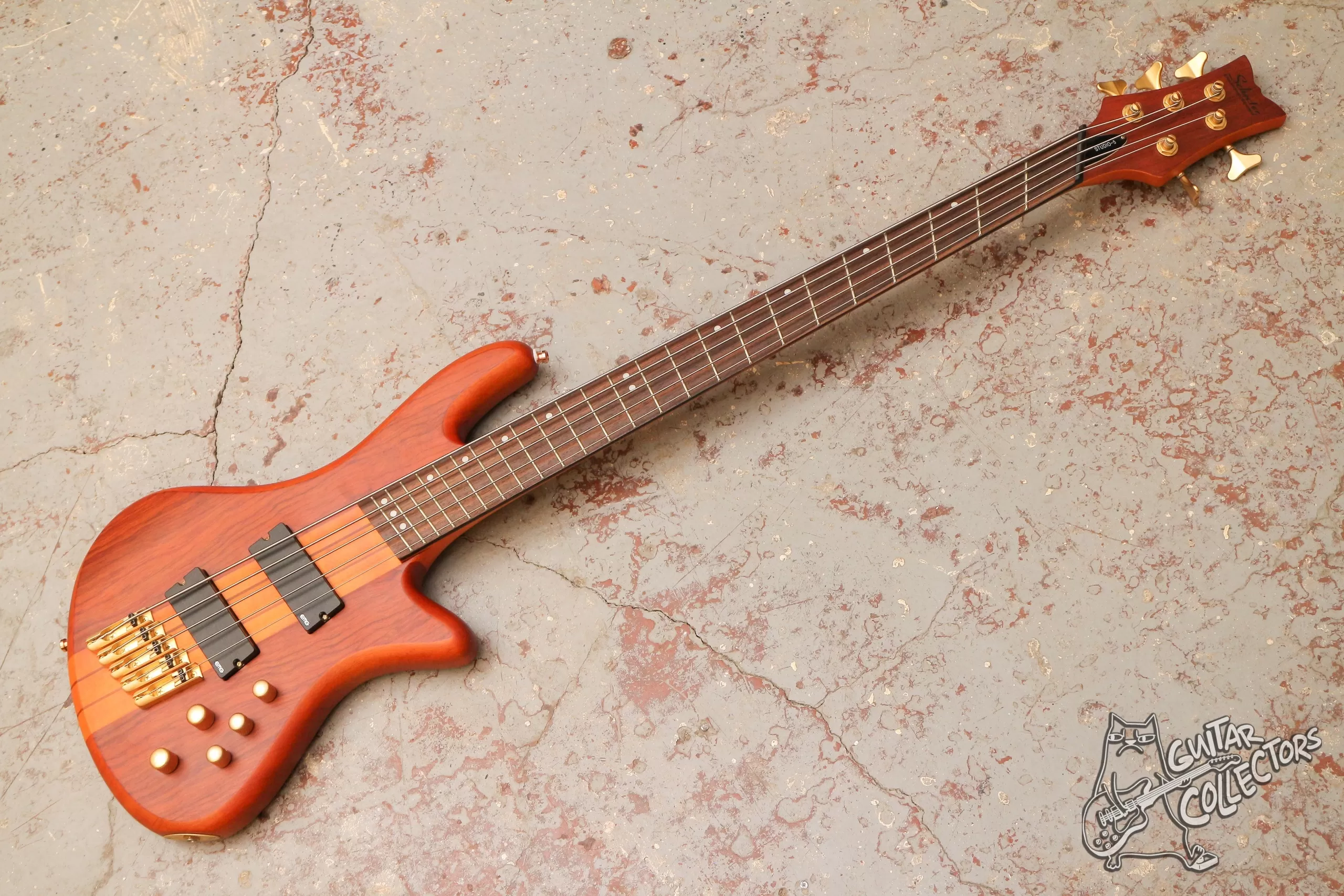 Schecter Stiletto Studio-5 Multi-Scale Bass Honey Satin