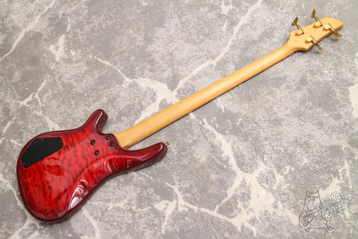 Fernandes FRB-42 Bass Quilted Red Burst