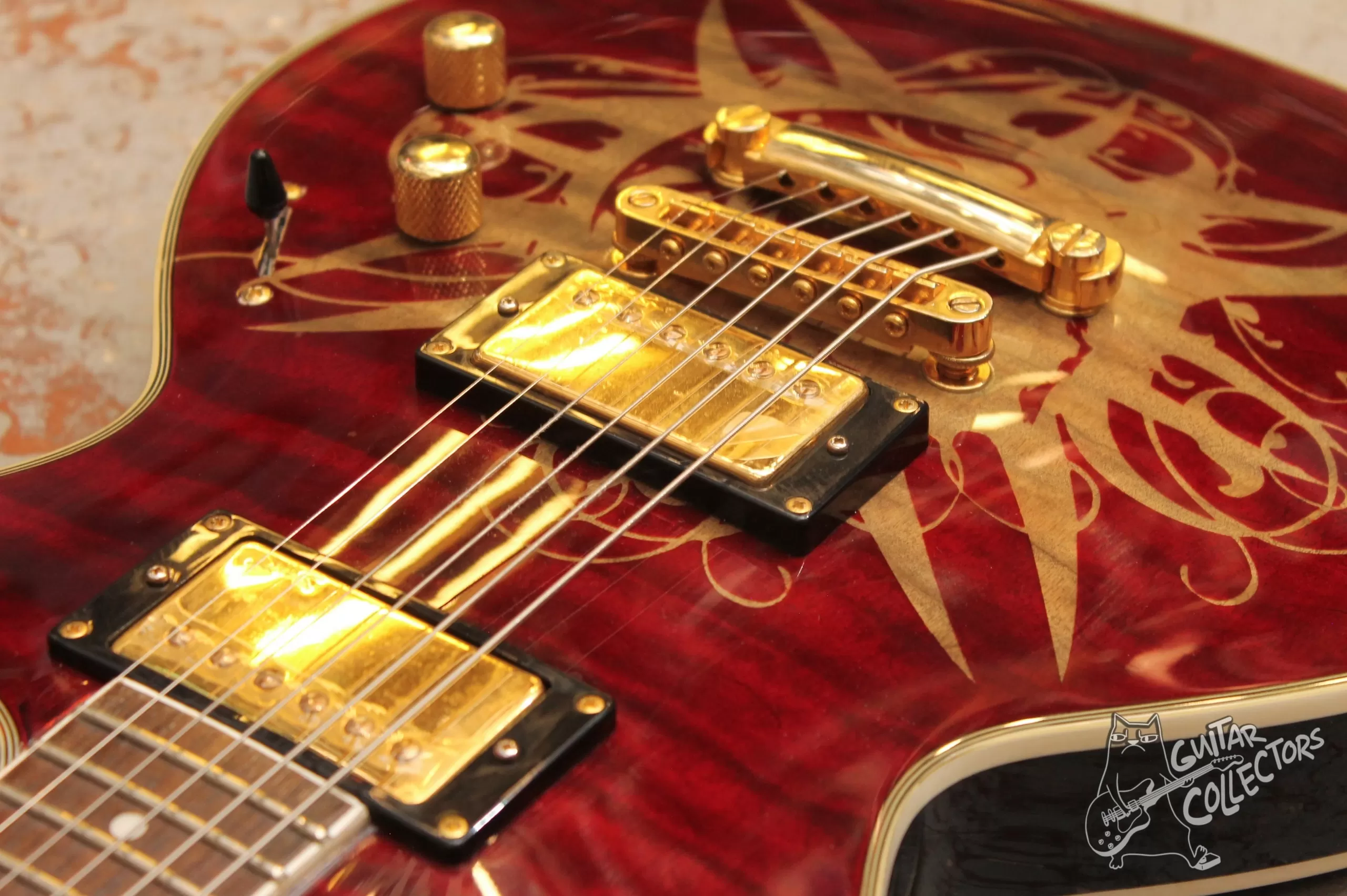 Spear Les Paul Custom Human Queen Red