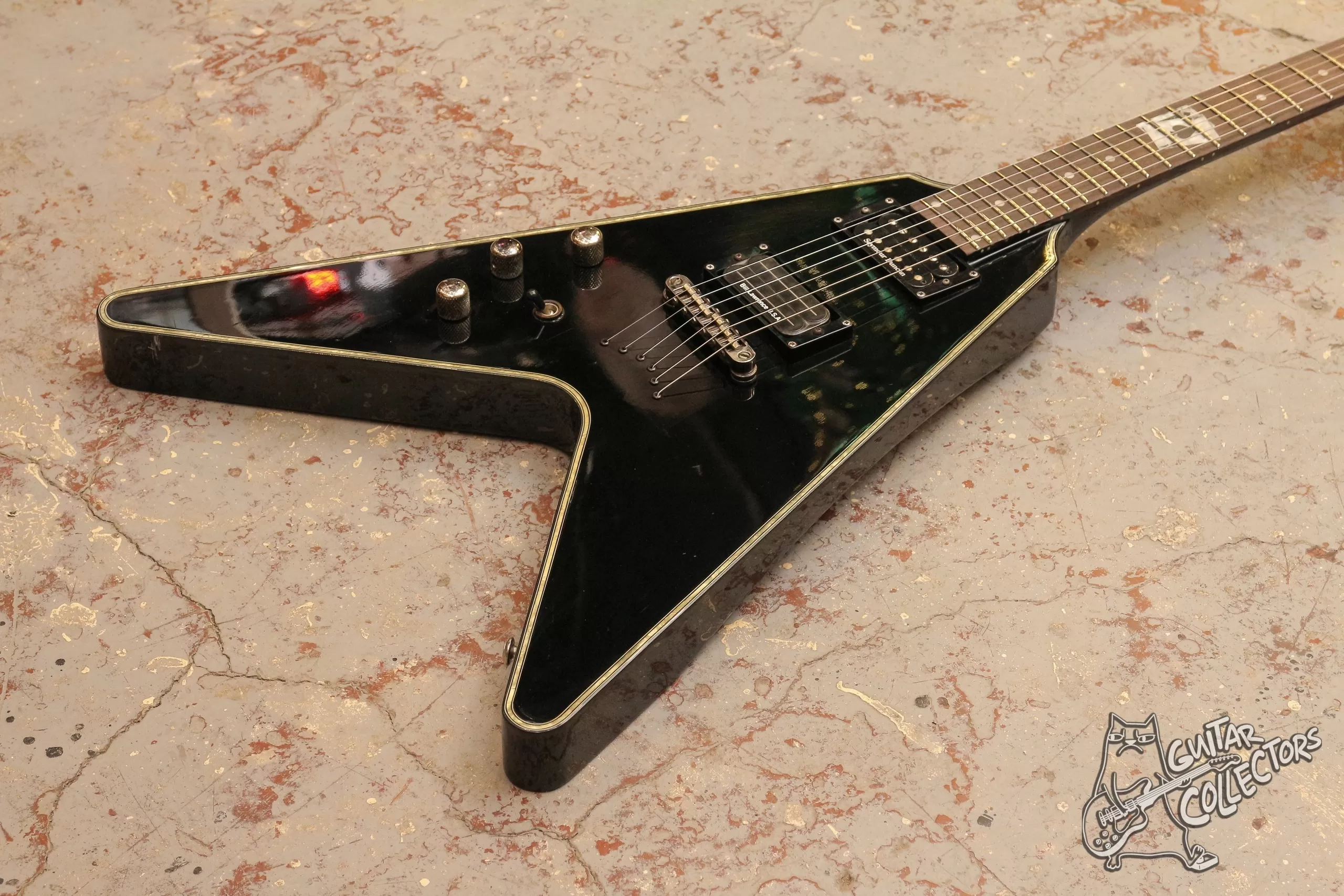 Schecter Blackjack V-1 Gloss Black Left Handed