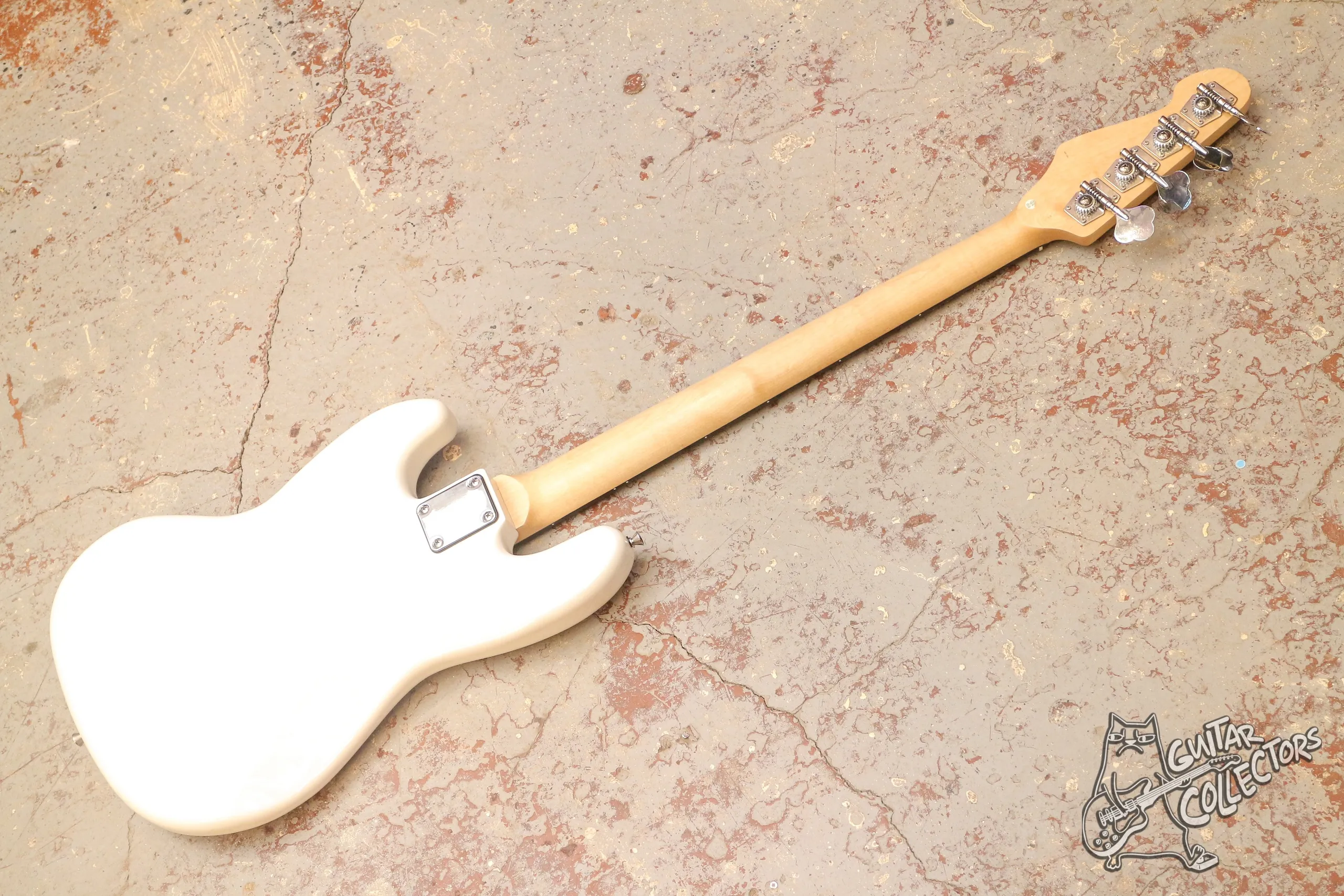 Rockdale Jazz Bass White