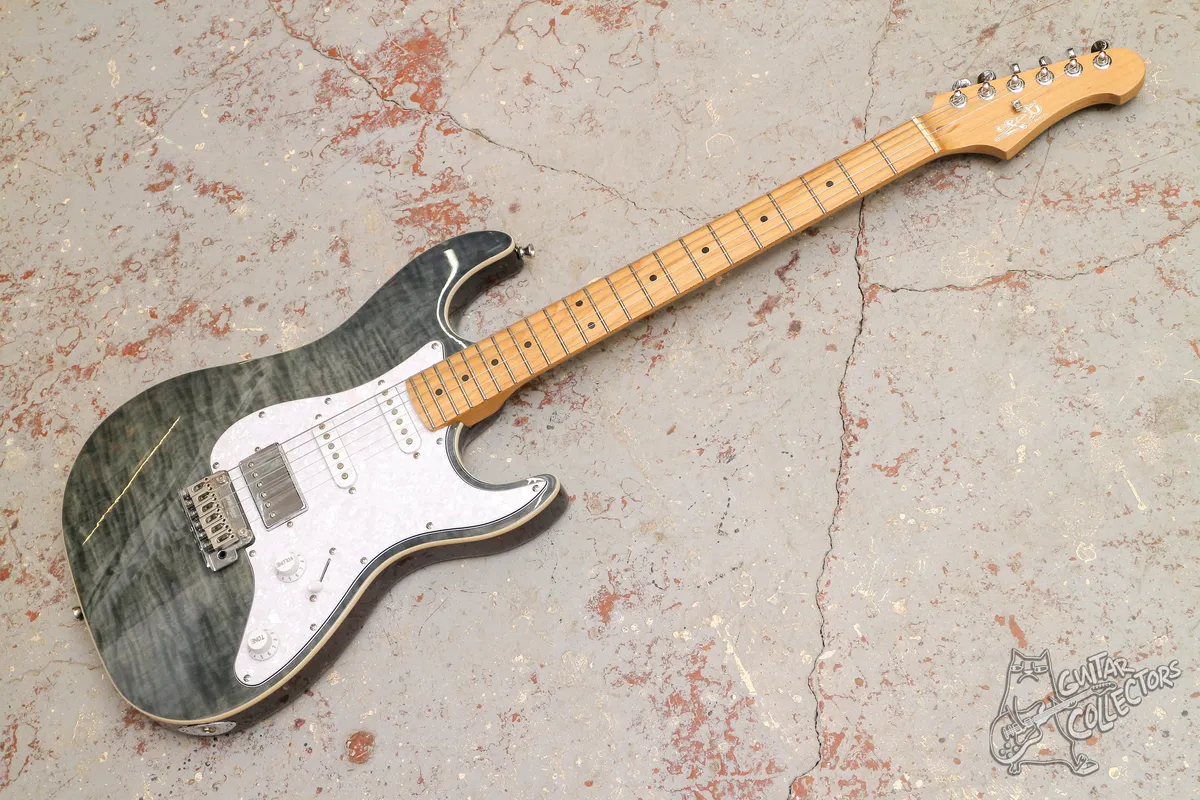 JET JS-450 TBK Fat Strat Transparent Black