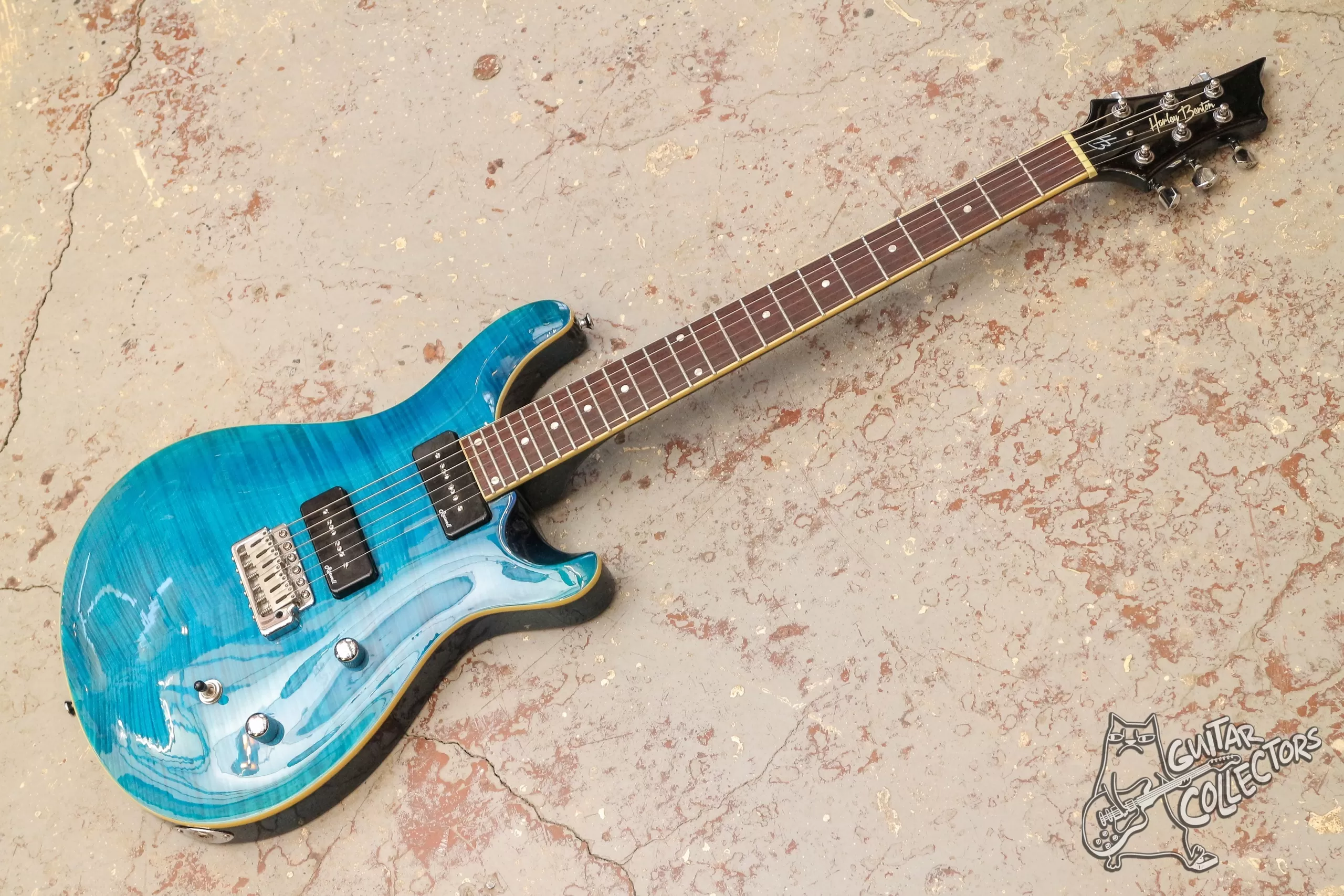 Harley Benton CST-24T P90 Ocean Flame