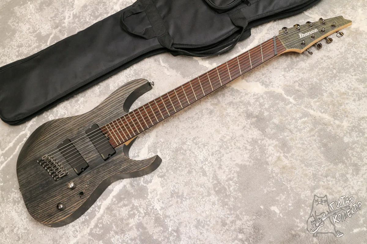 Ibanez RGIF8 Iron Label Fanned Fret Black Stained