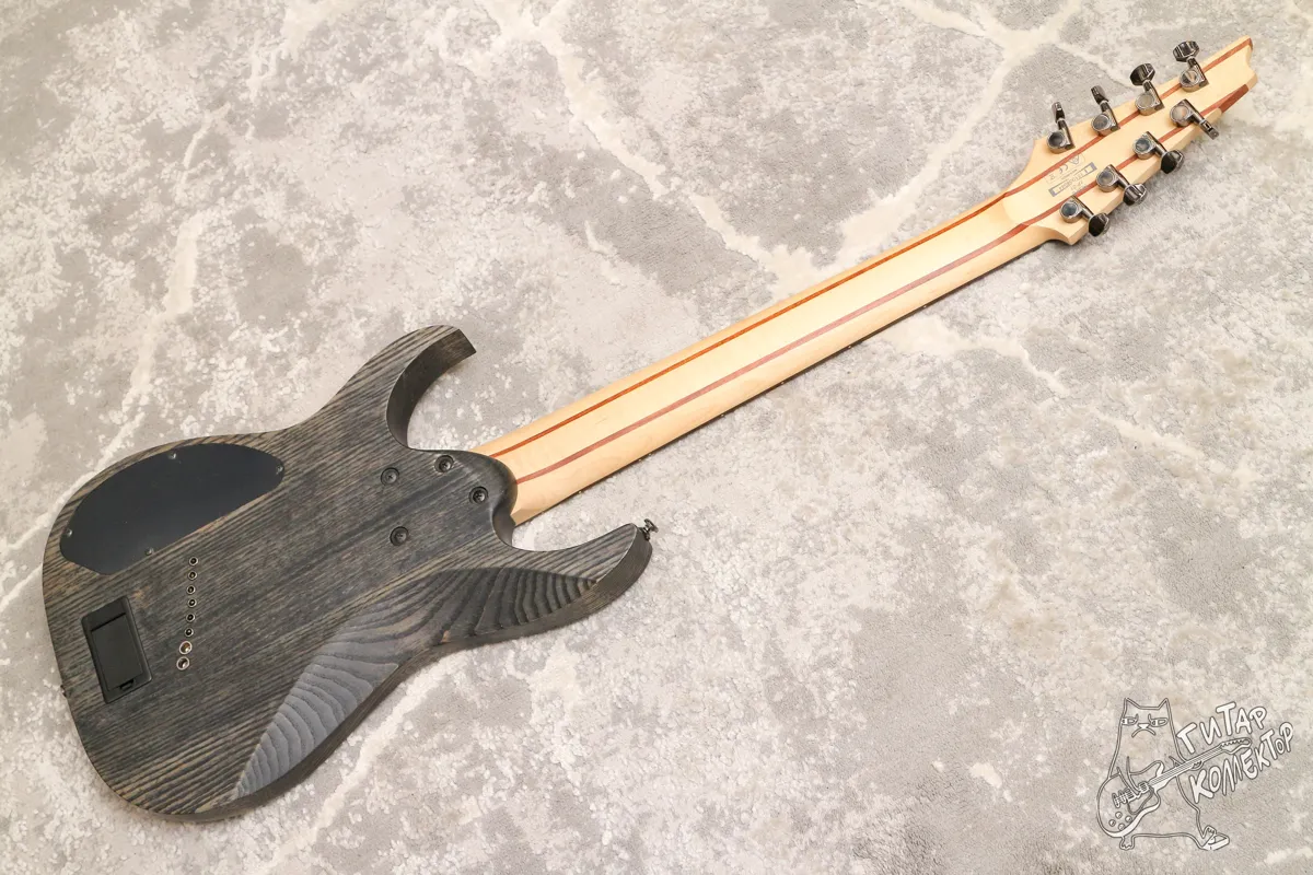 Ibanez RGIF8 Iron Label Fanned Fret Black Stained