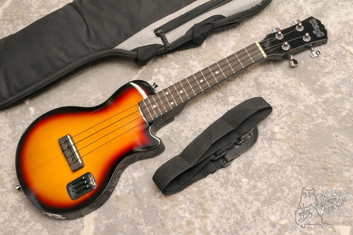 Stagg EUK-L LP Style Electric Ukulele Sunburst