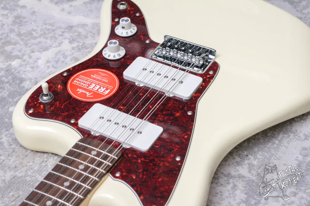 Squier Paranormal Jazzmaster XII Olympic White 12-Str