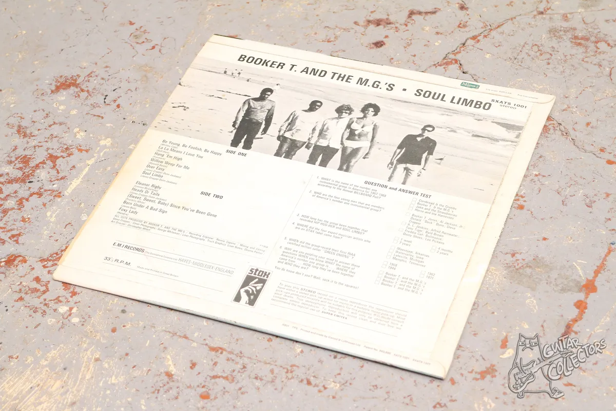 Booker T. And The M.G.'s – Soul Limbo LP UK 1969 NM/NM