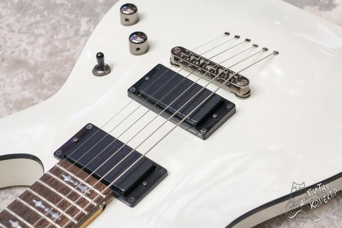 Schecter Demon 6 Diamond Series Vintage White