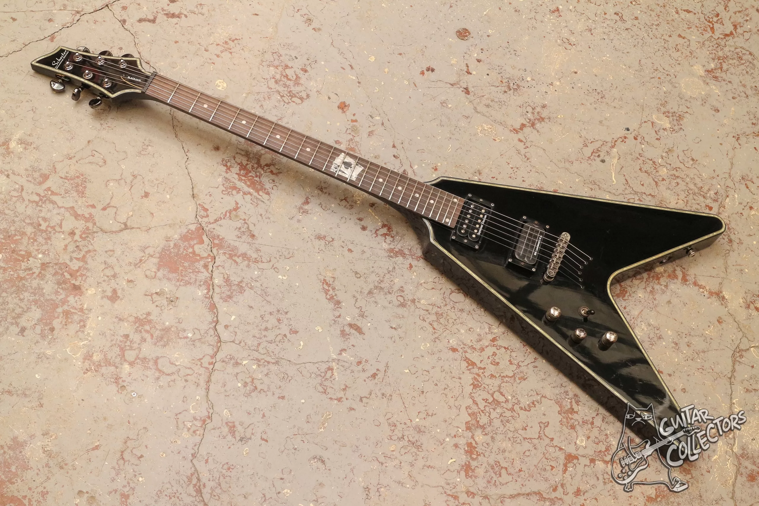 Schecter Blackjack V-1 Gloss Black Left Handed