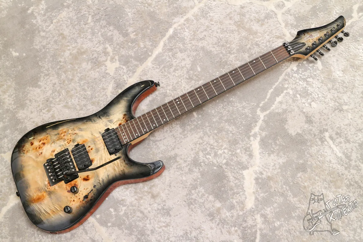 Schecter C-6 FR PRO Charcoal Burst