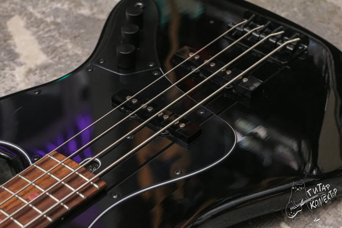 Bacchus HWL-All Black Universe Series Jazz Bass