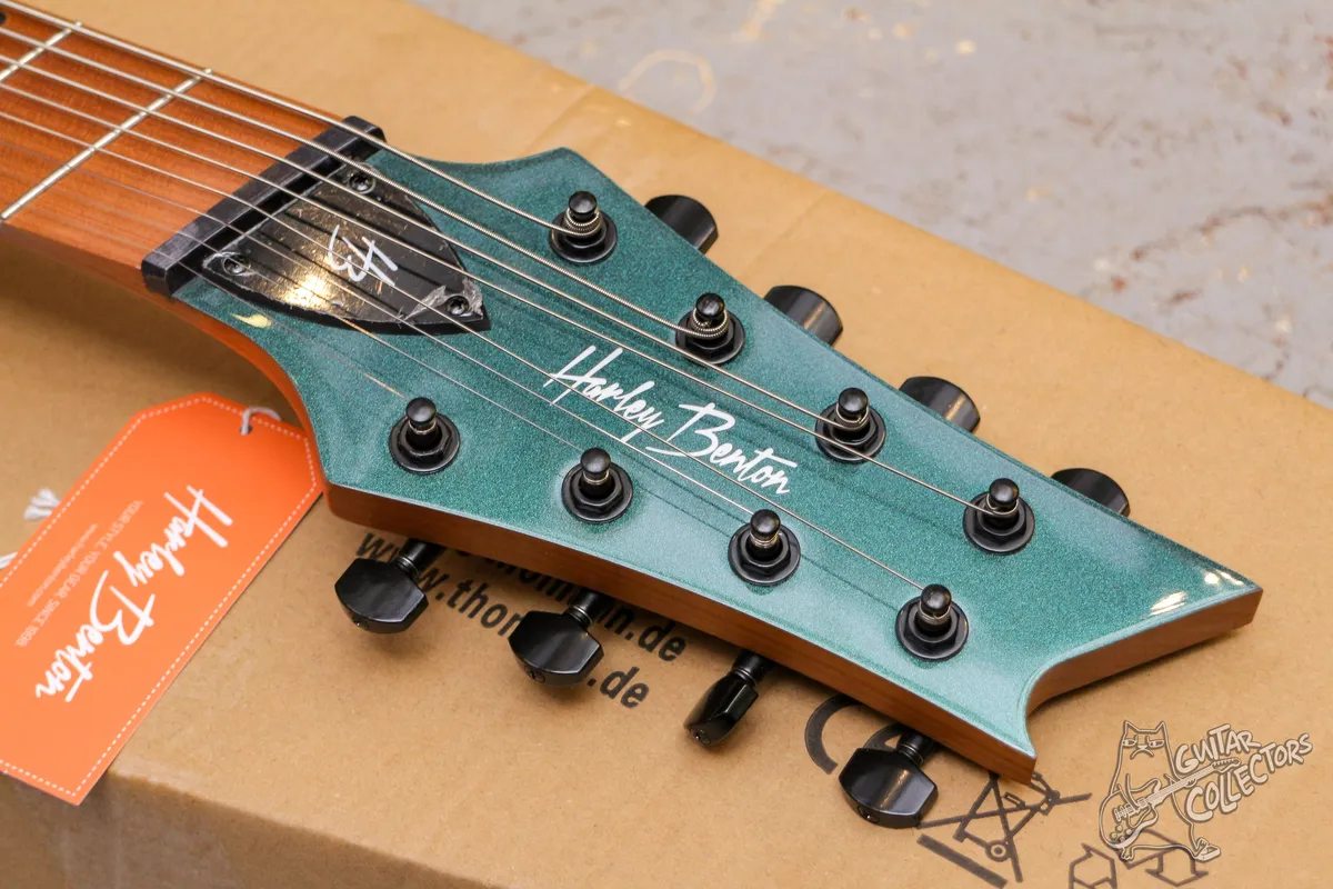 Harley Benton R-458FFB Roasted MultiScale Flip Flop Blue NEW