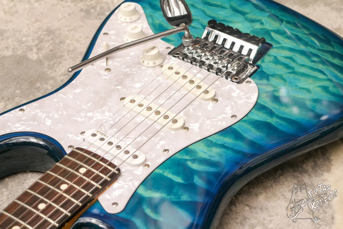 Fender ST62 QT Stratocaster Quilt Blue Burst