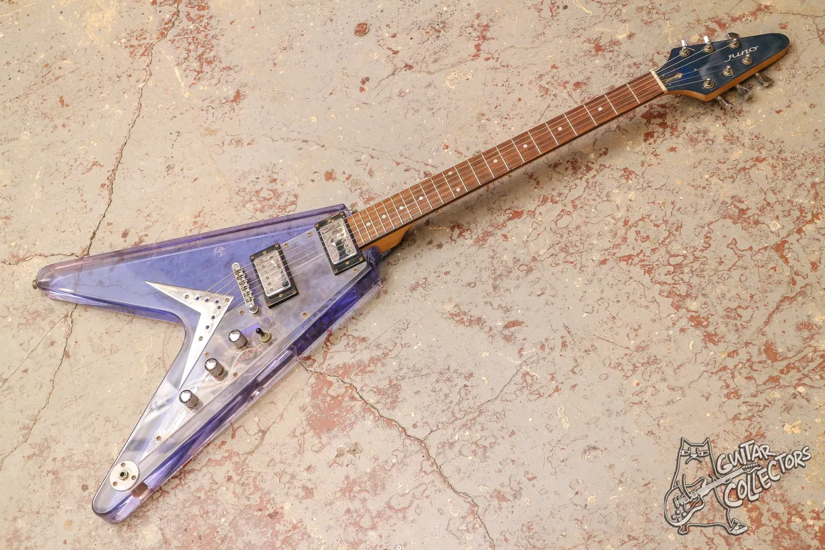 Juno Acrylic Crystal Flying V