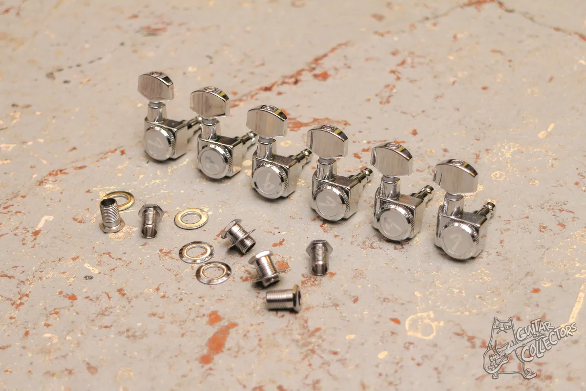 Fender Колки Локовые 6 в ряд Хром