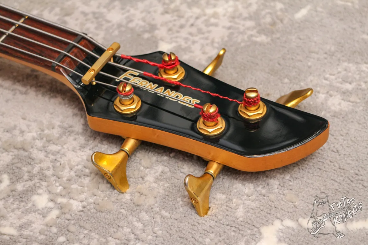 Fernandes FRB-42 Bass Quilted Red Burst