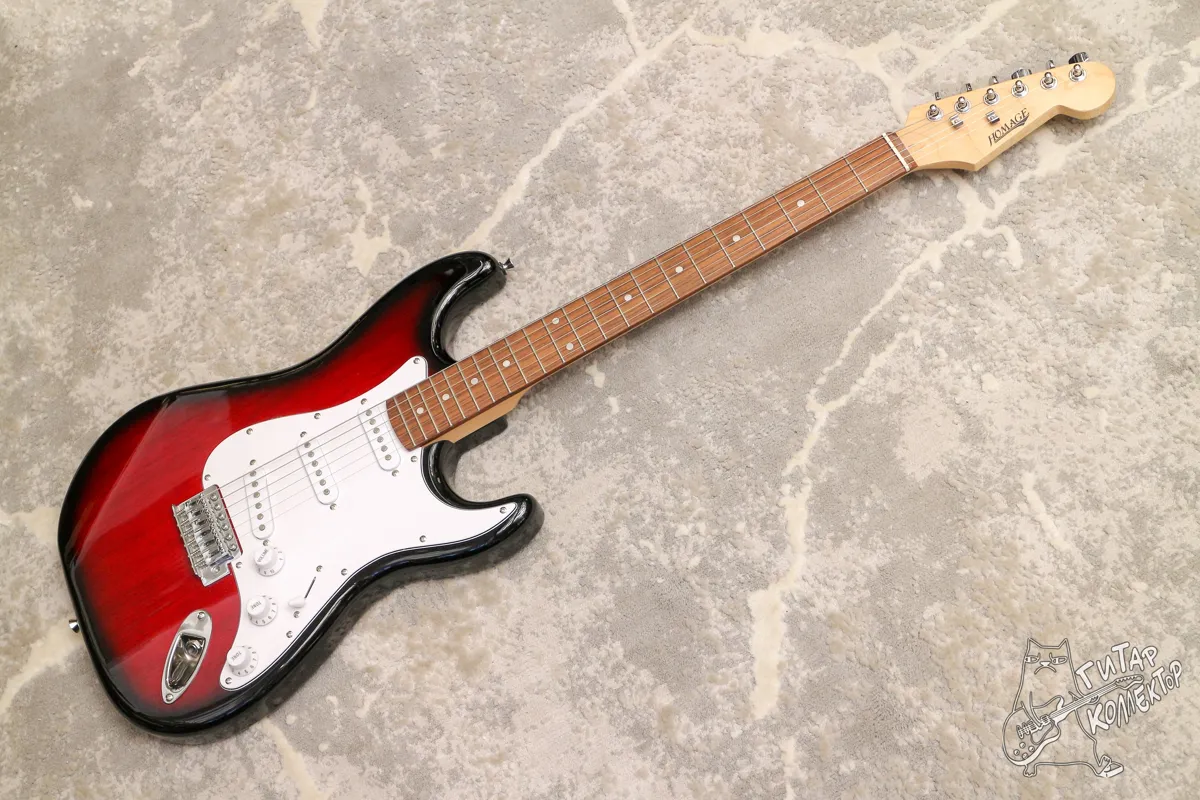 Homage HEG300 Stratocaster Red Sunburst