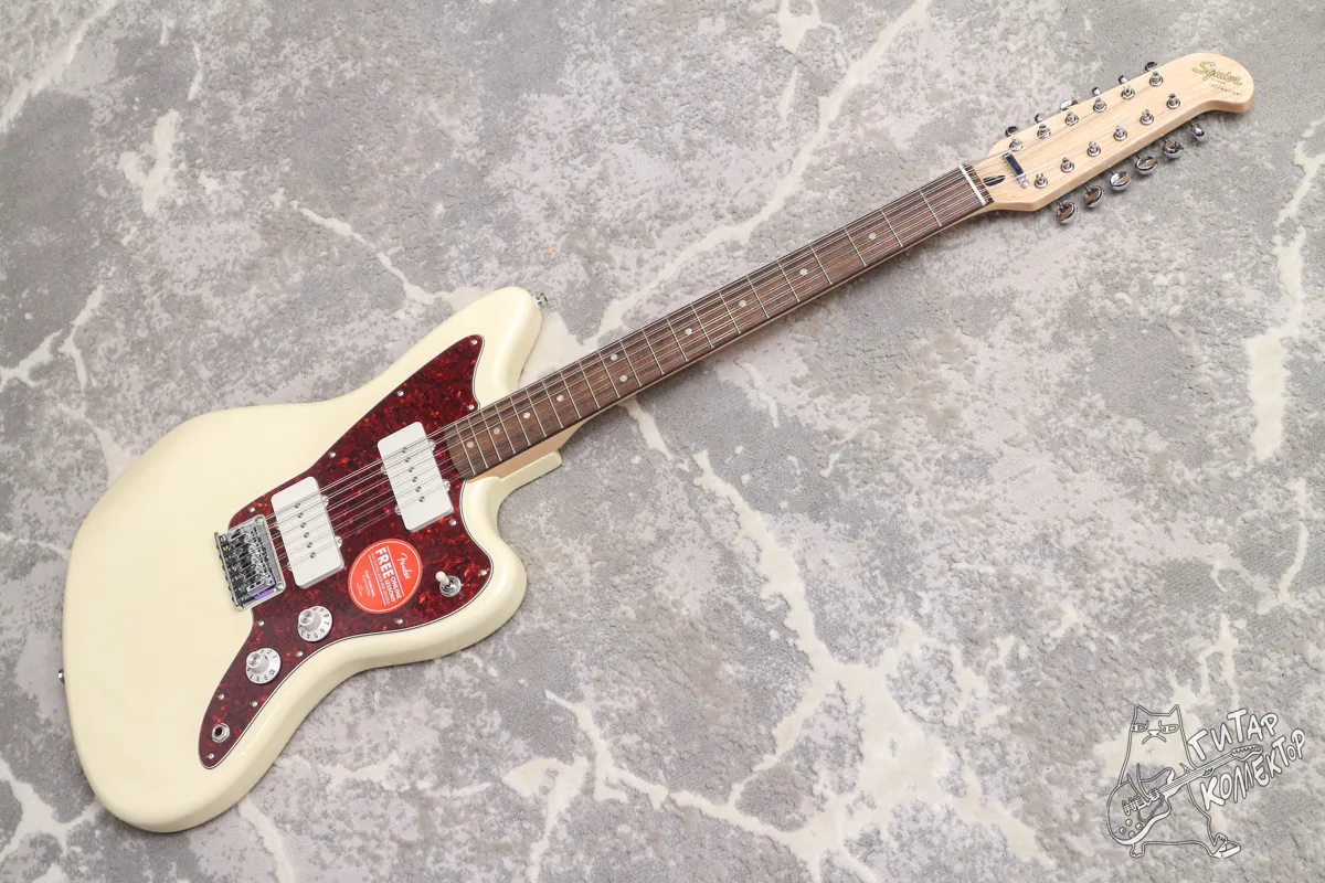 Squier Paranormal Jazzmaster XII Olympic White 12-Str
