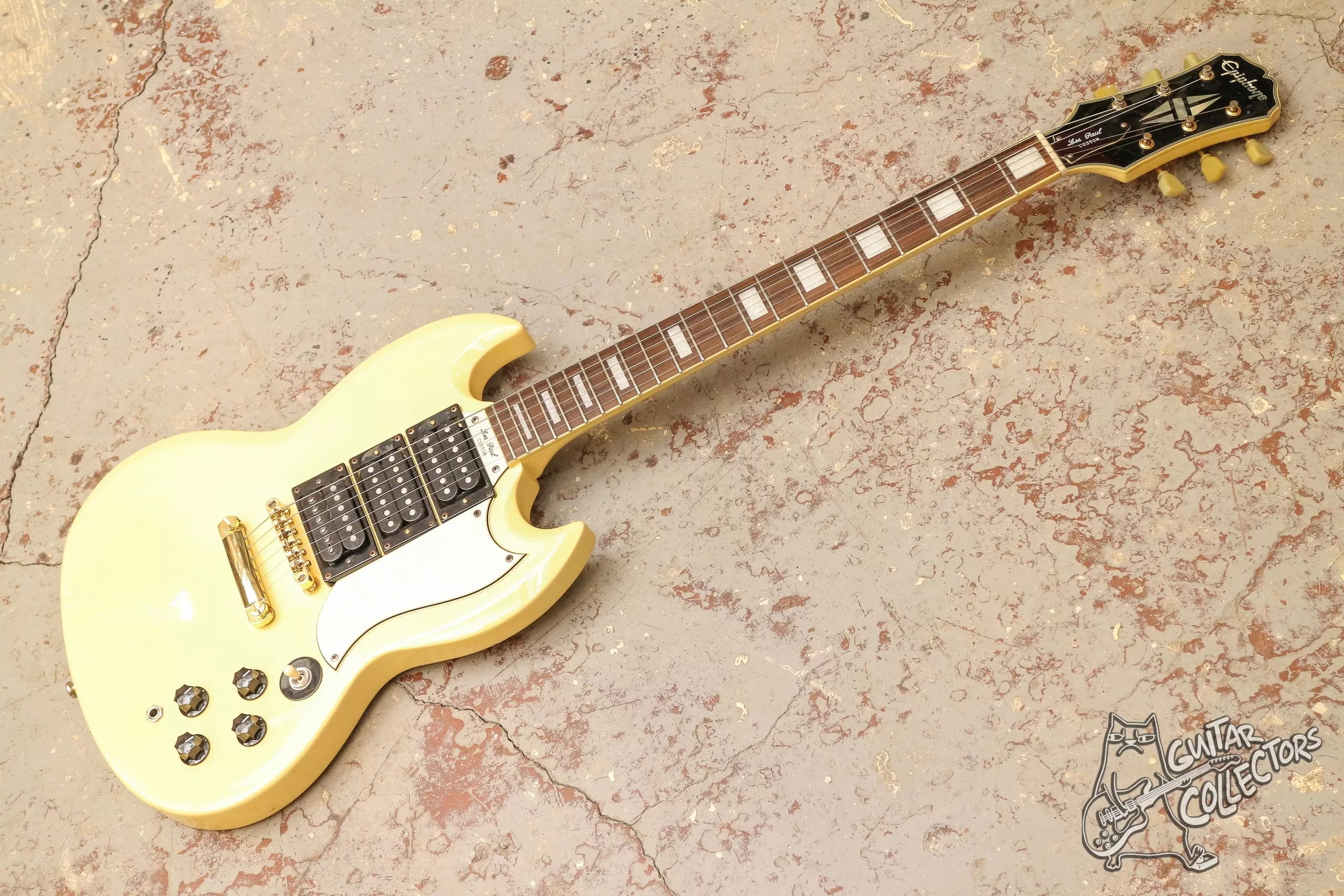 Epiphone SG G-400 Custom Limited HHH Antique Ivory