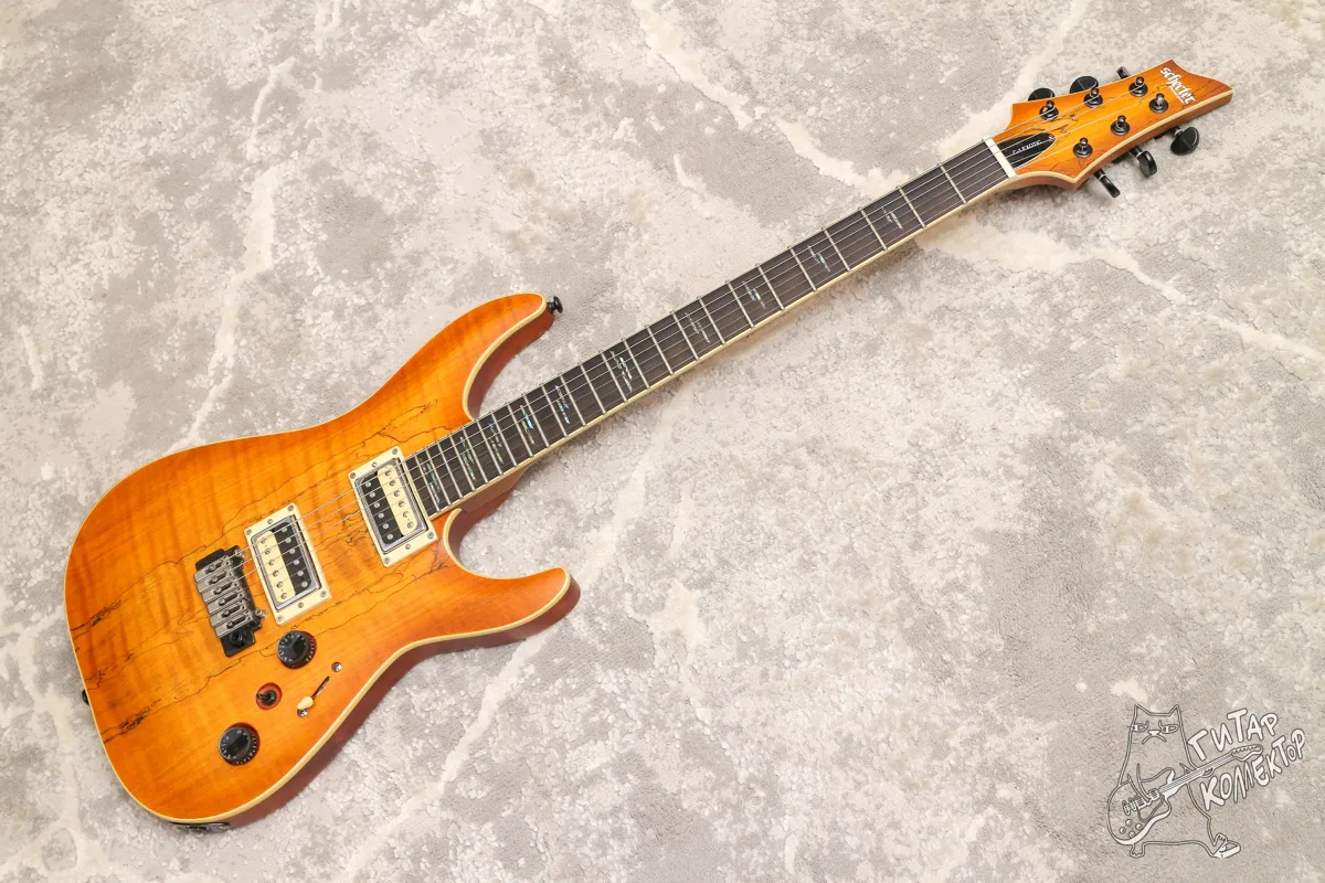 Schecter C-1 Exotic Spalted Maple SNVB