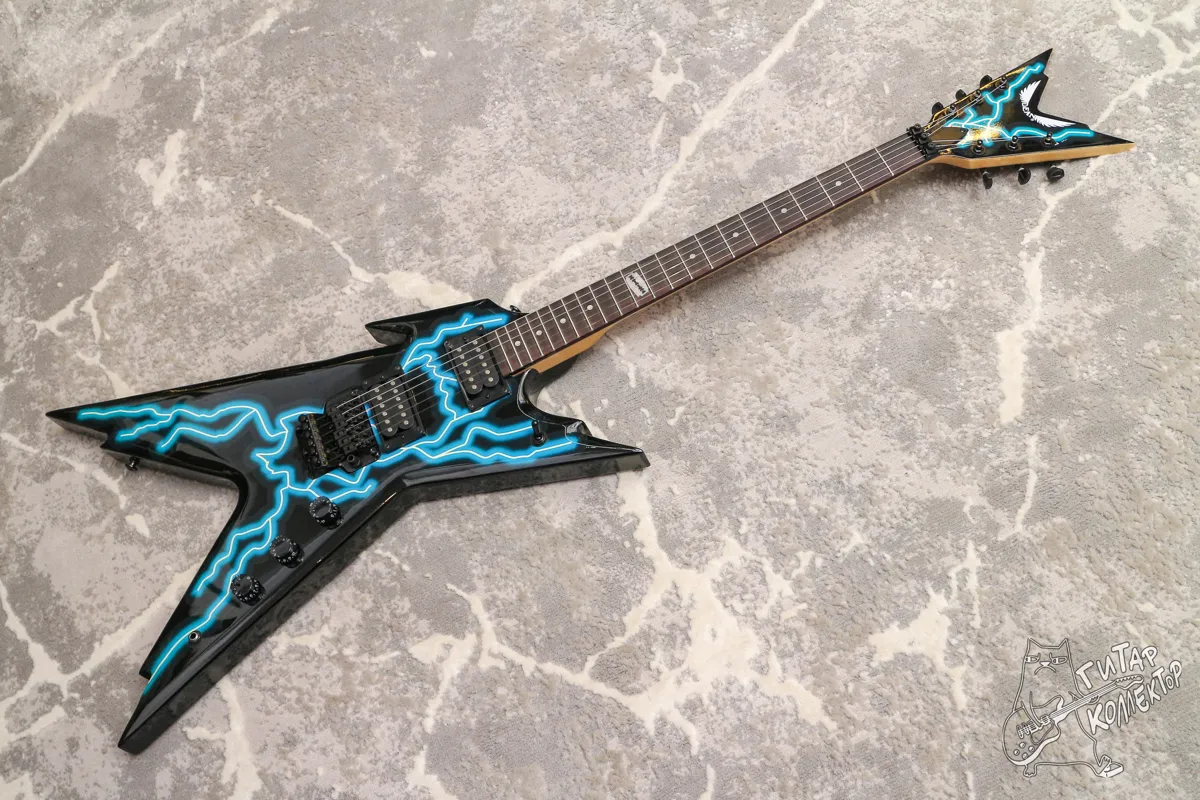 Dean Dimebag Darrell Razorback Lightning Copy