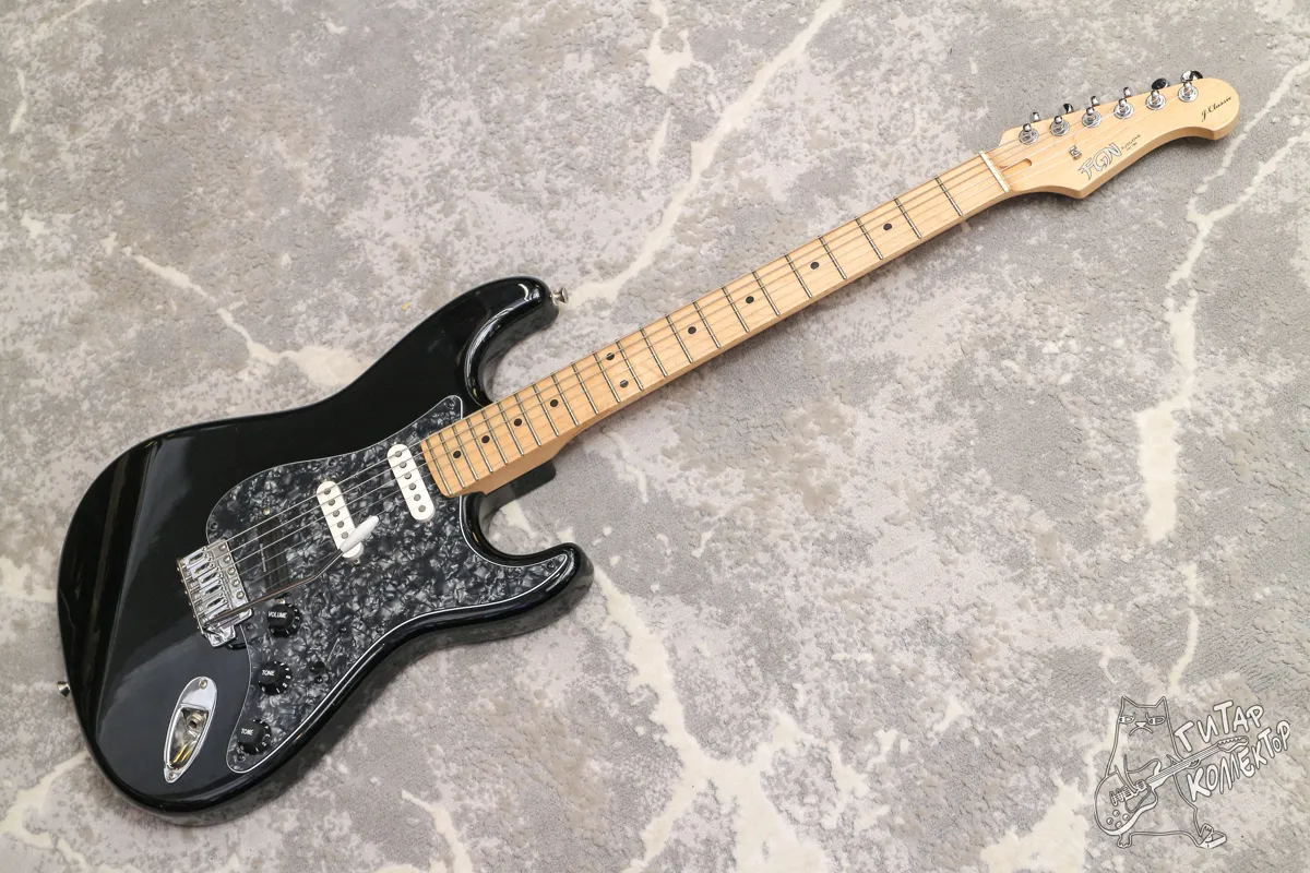 FGN JST-6M J-Classic Stratocaster Black