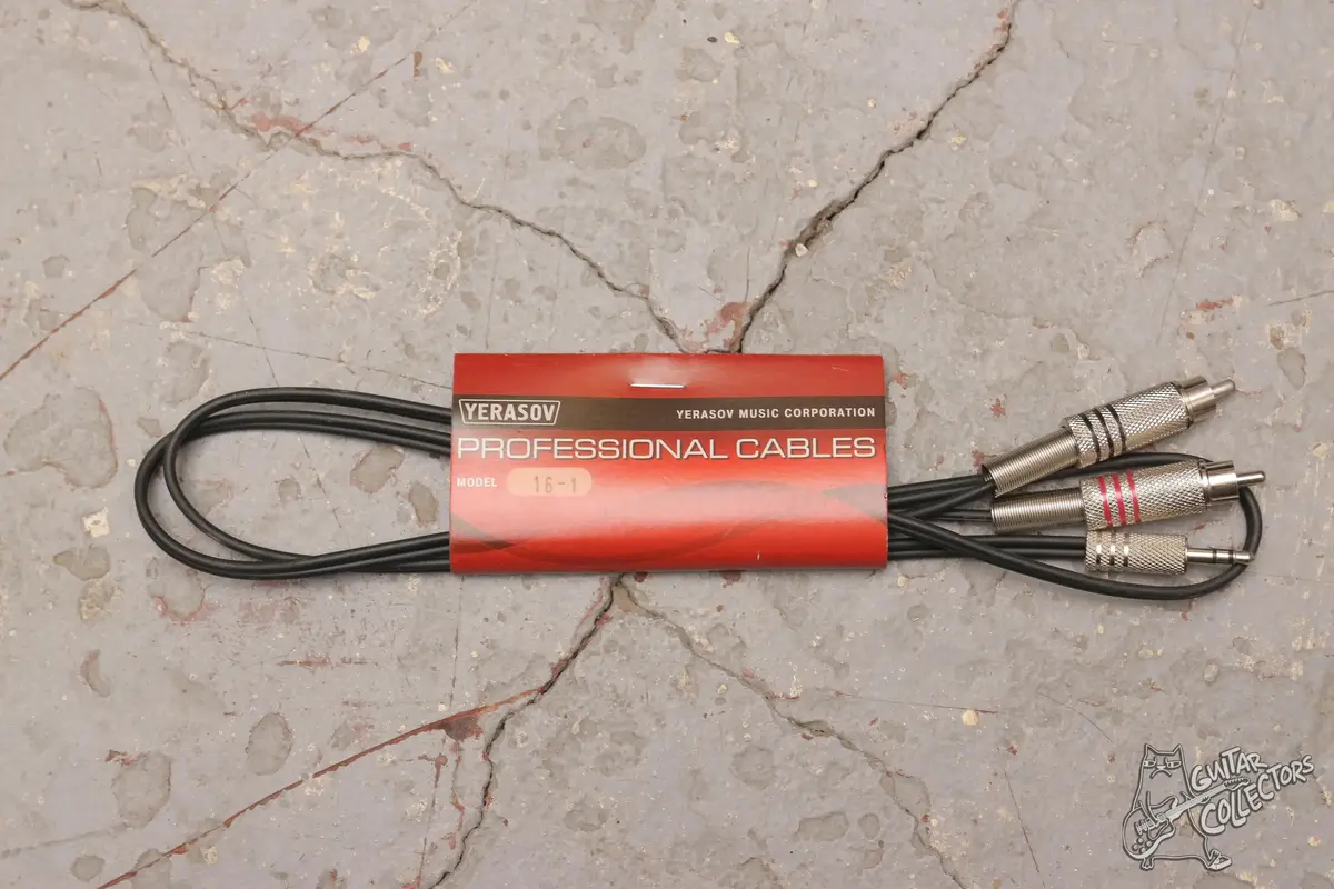 ШНУР СИГНАЛЬНЫЙ JACK 3,5 СТЕРЕО - 2 RCA PLUG, 1м, Yerasov