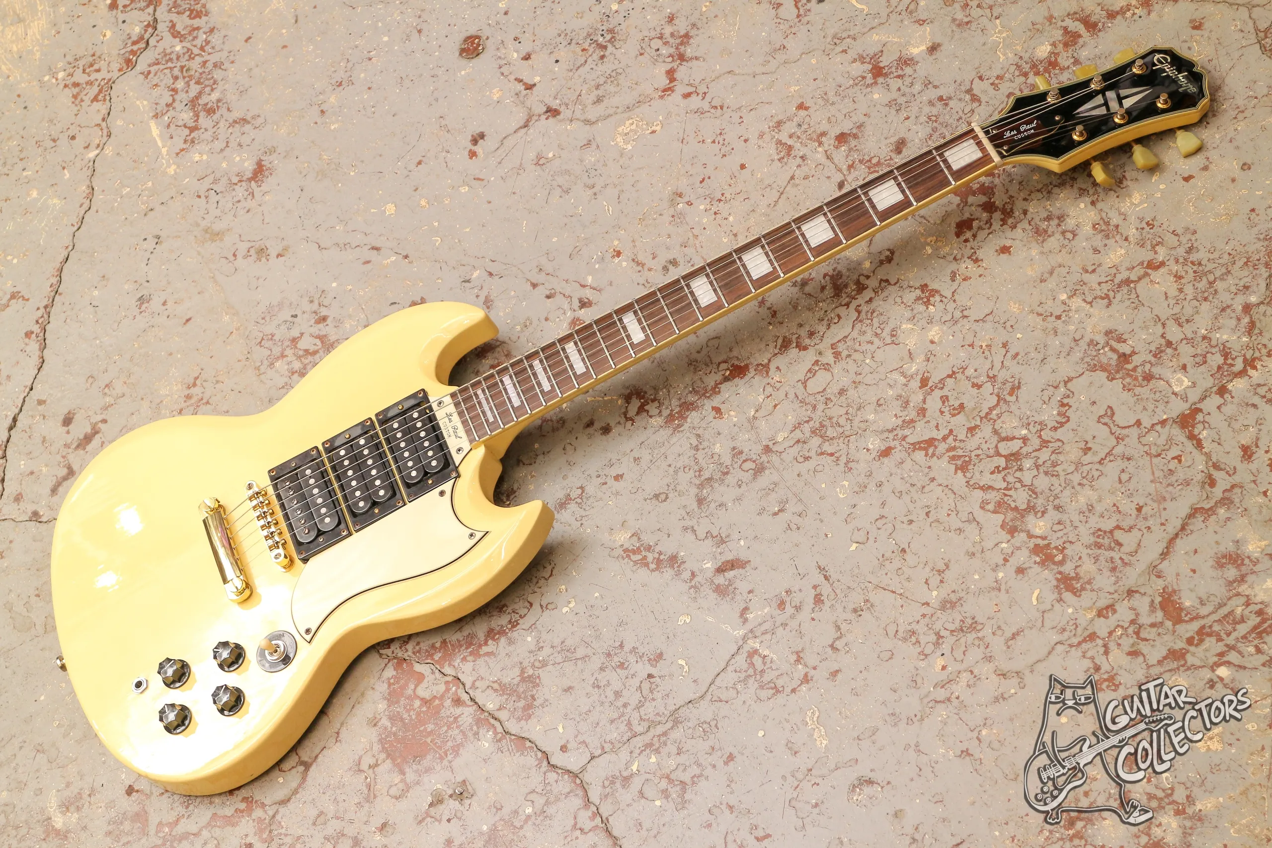 Epiphone SG G-400 Custom Limited HHH Antique Ivory