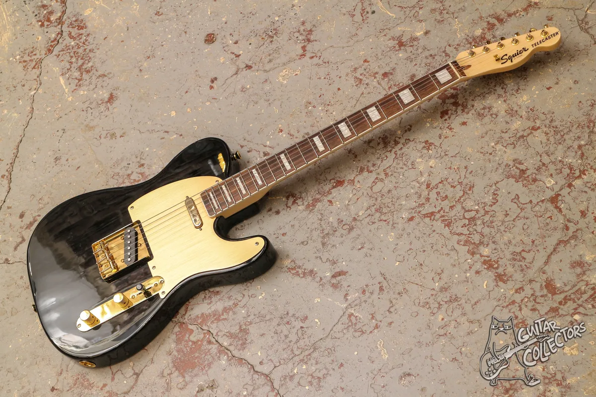 Squier 40th Anniversary Telecaster Gold Edition Black