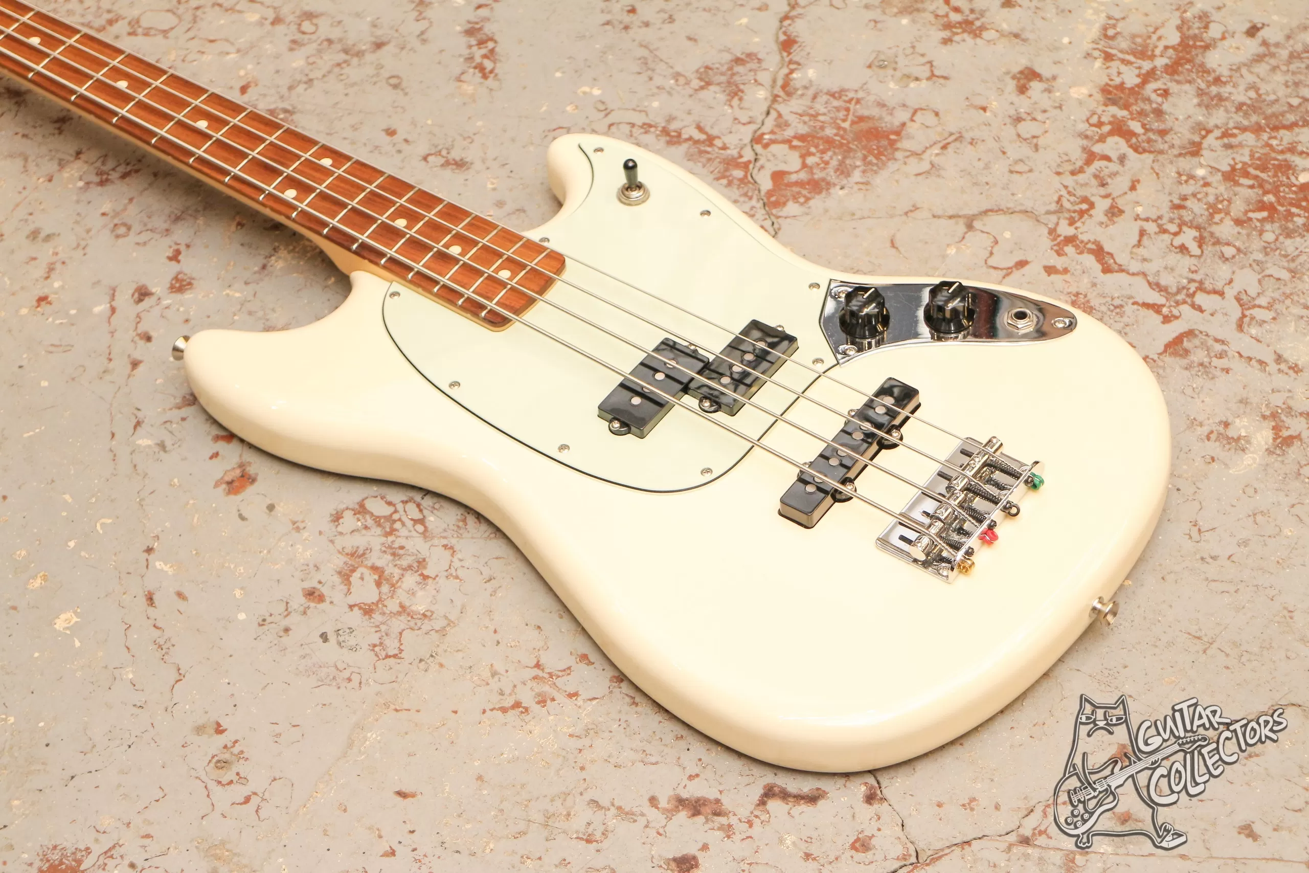 Fender Mustang Bass PJ PF OWT Olympic White